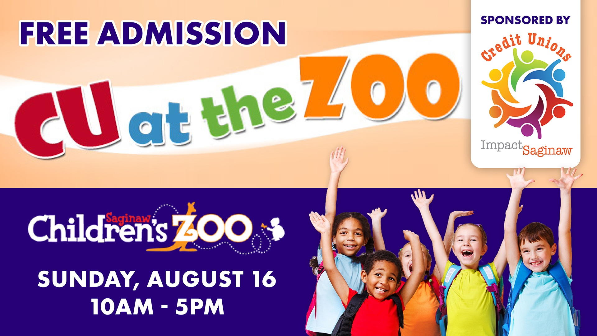 CU at the Zoo, August 16, 2026, 10am- 5pm, free admission
